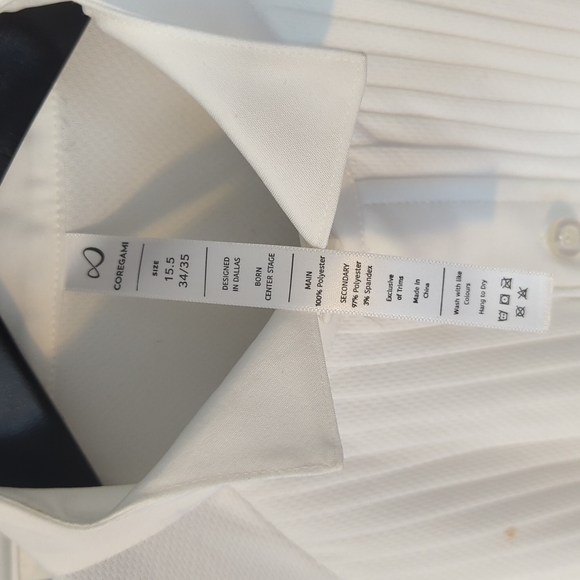 Coregami Performance White Tuxedo Shirt - Picture 5 of 7